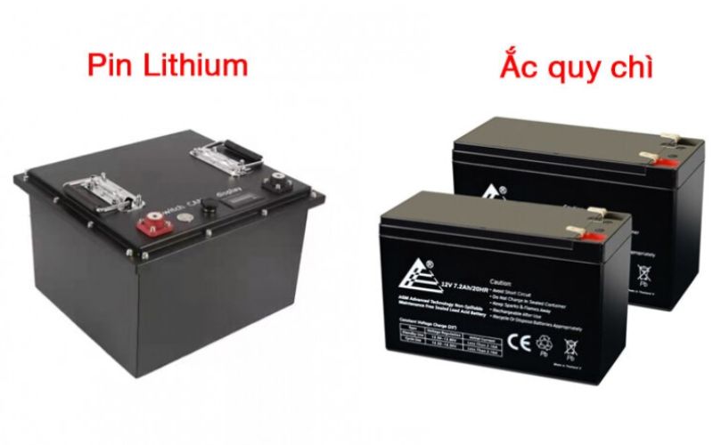 pin Lithium và ắc quy axit chì